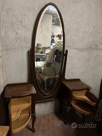Mobile trucco toelette vintage con comodino