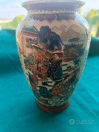 Vaso stile satsuma- Ceramica decorativa orientale