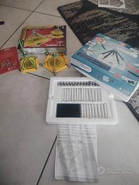 Giochi costruzioni magnetiche con scatola e istruz