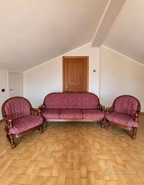 salotto vintage in legno