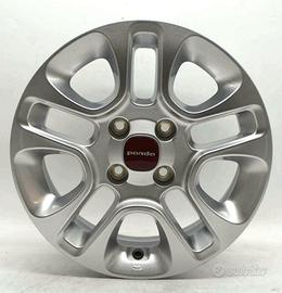 4 cerchi lega nuovi fiat panda new r14 lt4989