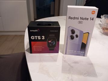 Redmi Note 14 5G + Orologio Amazfit GTS 3