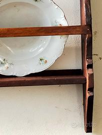 piattaia pensile in legno di abete 