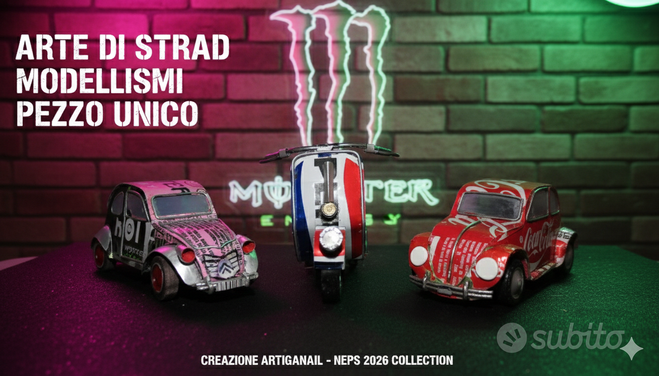Modellino Citroën 2CV Artigianale - Monster Energy - Collezionismo In ...
