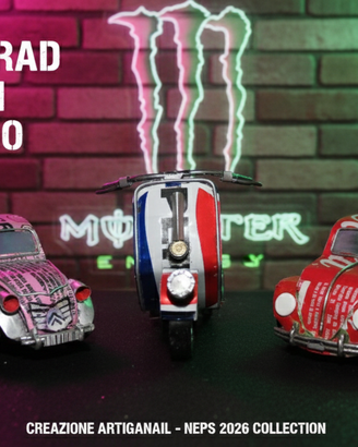 Modellino Citroën 2CV Artigianale - Monster Energy
