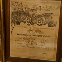 Diploma antico con cornice – XX secolo