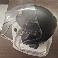 Casco Demi Jet SHOEI J-Cruise Tg L + SENA SMH5-FM