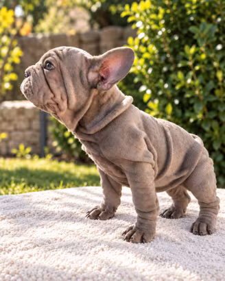 Cucciola bulldog francese esotico big rope velvet