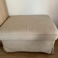 Pouf e poggiapiedi con contenitore Ikea Ektorp