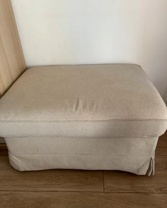 Pouf e poggiapiedi con contenitore Ikea Ektorp