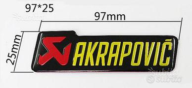 Adesivo AKRAPOVIC alta temperatura scarico termina
