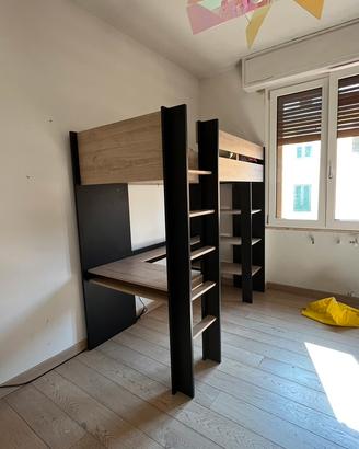 Letto a soppalco in perfette condizioni