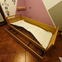 Letto singolo con secondo letto estraibile