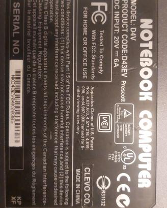 Notebook D4V