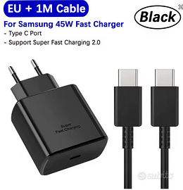 Caricabatterie originale Samsung 45W Super Veloce