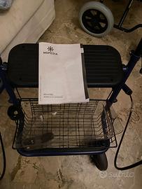 Deambulatore per anziani con appoggi antibrachiali