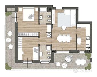 Trilocale con spese condominiali incluse