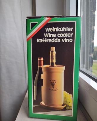 Contenitore raffredda vino in terracotta