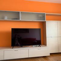 Parete attrezzata soggiorno componibile come nuova