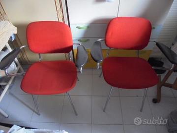 4 sedie struttura metallo con braccioli permuto