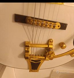 Harley Benton semi acustica BigTone Trem White