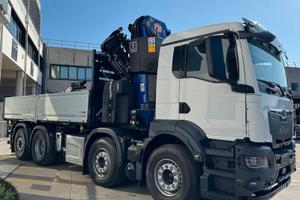 MAN 35.480 8x2 allestito con gru PM 58526 con Jib 