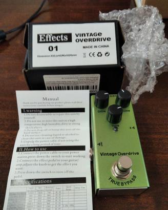 Pedale per Chitarra Vintage overdrive