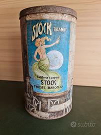 Storica ed iconica latta Brandy Stock