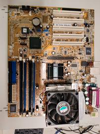 Kit Retro PC ASUS P4P800 + Pentium 4 + RAM
