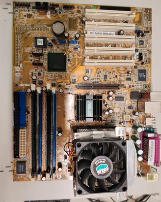 Kit Retro PC ASUS P4P800 + Pentium 4 + RAM
