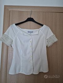 Camicia Pinko bianca 100% cotone tg M