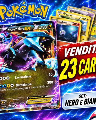 Lotto 23 Carte Pokémon Confini Varcati EX 2012