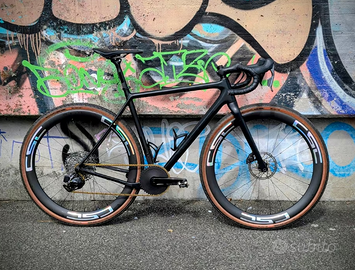 Gravelbike Open Up SRAM FORCE RIVAL XPLR Powermete