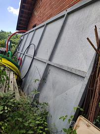 Portone scorrevole acciaio zincato 6mt x 2mt