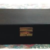 Beauty Case Uomo anni 30 Vintage in eco pelle