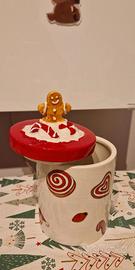 Scatola natalizia in ceramica - VENDUTO