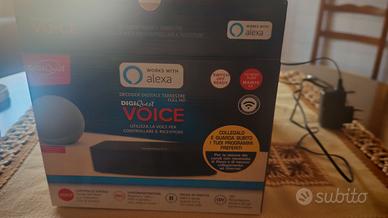 Decoder dvbt2 con assistente vocale Alexa