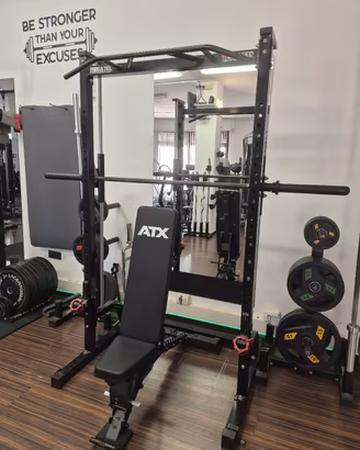 Combo Rack + Smith Machine atx tenuta bene.