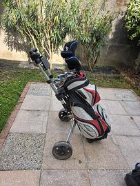 sacca da golf con mazze 