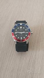 Casio Duro con ghiera "Pepsi" (MDV-107-1A)