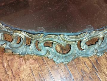 Antico centrotavola in bronzo dorato