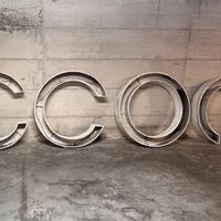 Lettere alluminio grandi diametro 120cm