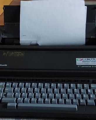 Olivetti ET Personal  510 accesa ok+ fodera verde 
