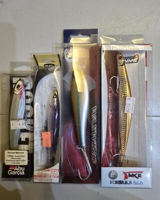 lotto esche artificiali da spinning 