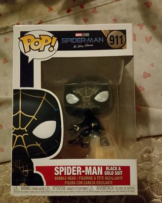 Spider-man Black & Gold Suit 911 Funko Pop