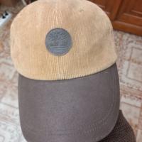 Berretto timberland, coste velluto,pelle.