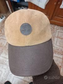 Berretto timberland, coste velluto,pelle.