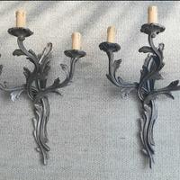 lampade da parete vintage in bronzo