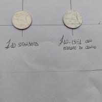 Moneta £ 10 1951 con errore di conio 