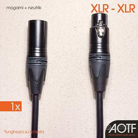 Cavo XLR 1m Mogami Neglex+Neutrik Gold-Bilanciato